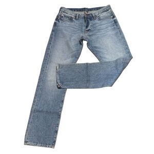 NSF Button Fly Mid Rise Jean in Indigo Blue NWT Size 32”